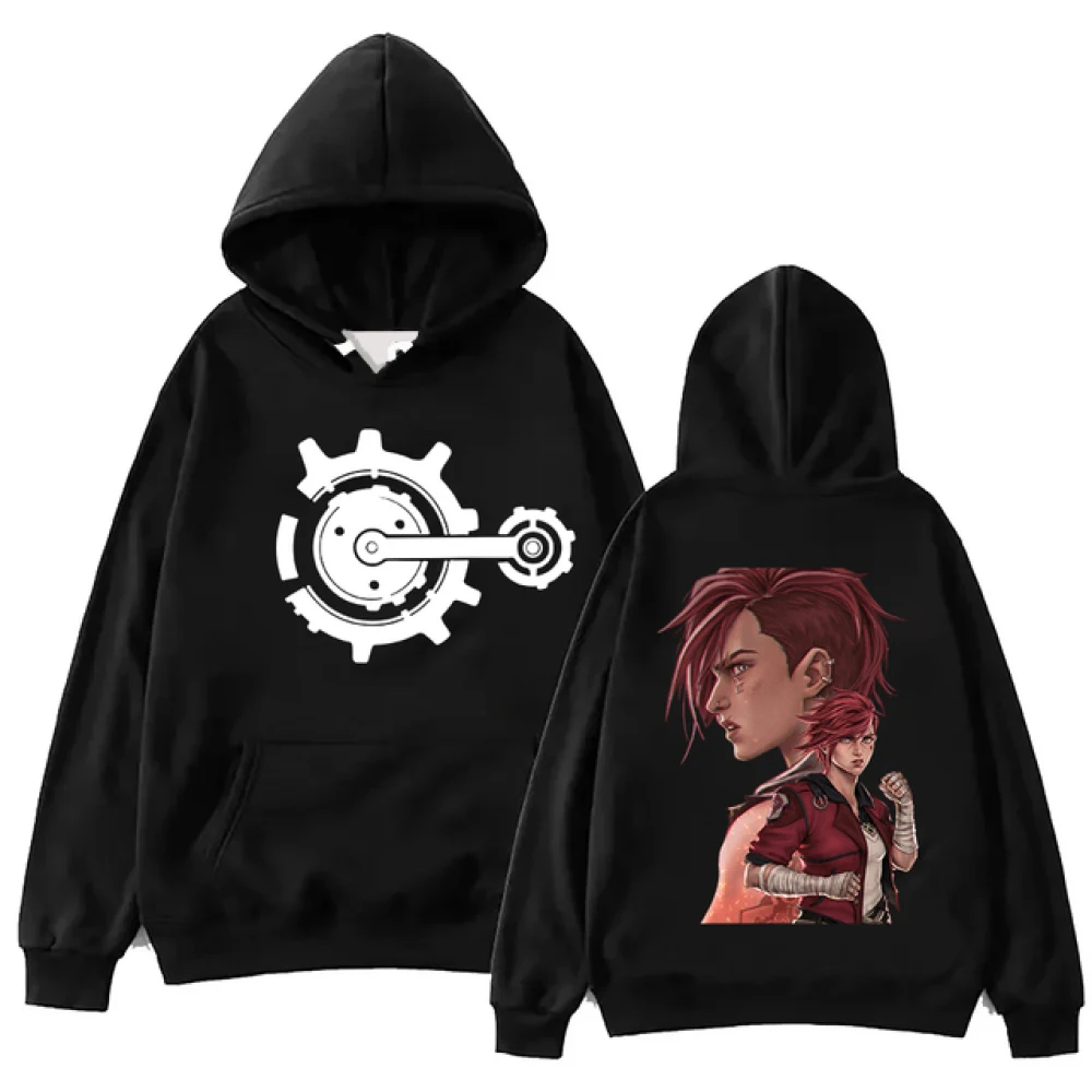

Arcane-Vi Graphic Hoodie Fashion 3D Printing Sudaderas Aesthetic Comics Women Men Sports Pullover Unisex Kids Casual Street Wear