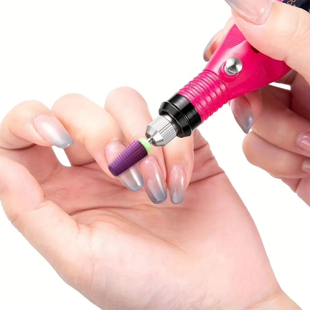 Foret à ongles pour enlever le vernis à ongles en gel acrylique/cuticules, tige de 3/32 pouces adaptée aux outils de pédicure et de manucure 1 pièce