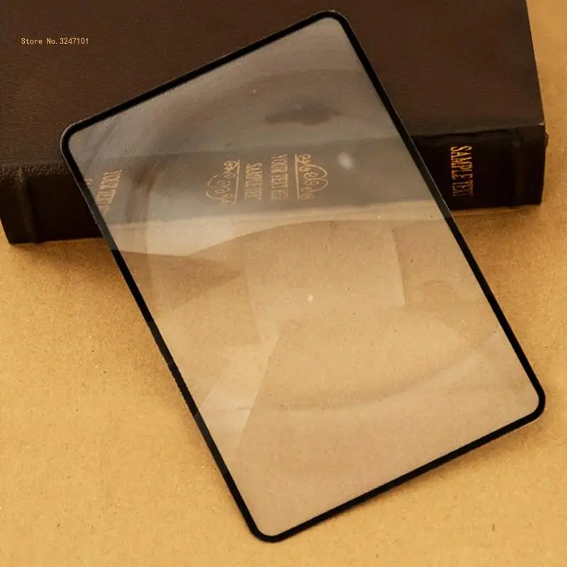 Paper Size Glass PVC Plastic Flat Full Page Reading Magnifier Gift Dropship