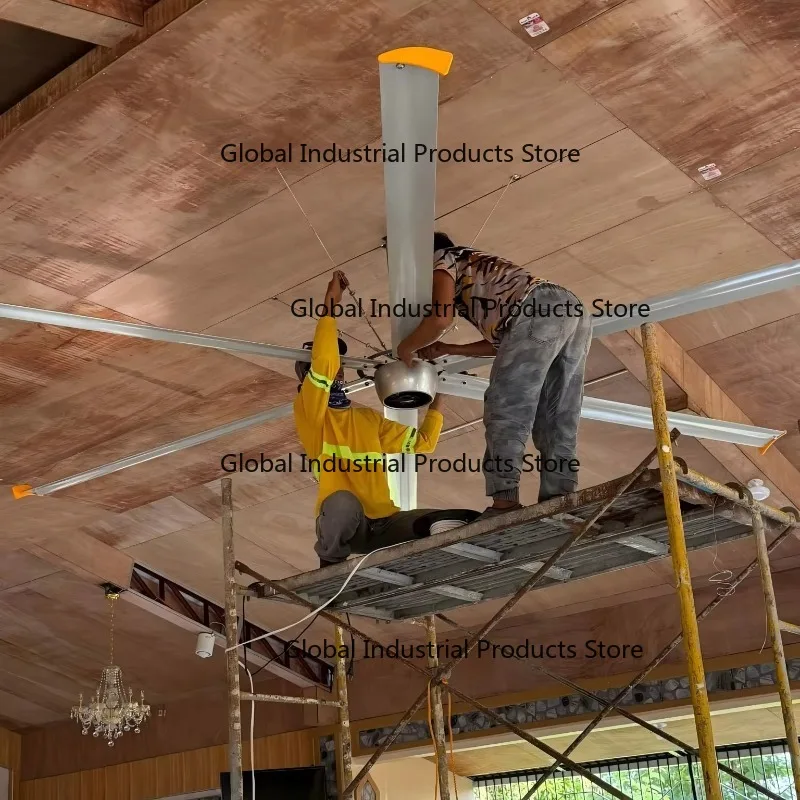 

Промышленные потолочные вентиляторы HVLS большой производительности, 14 футов, 0.5 кВт