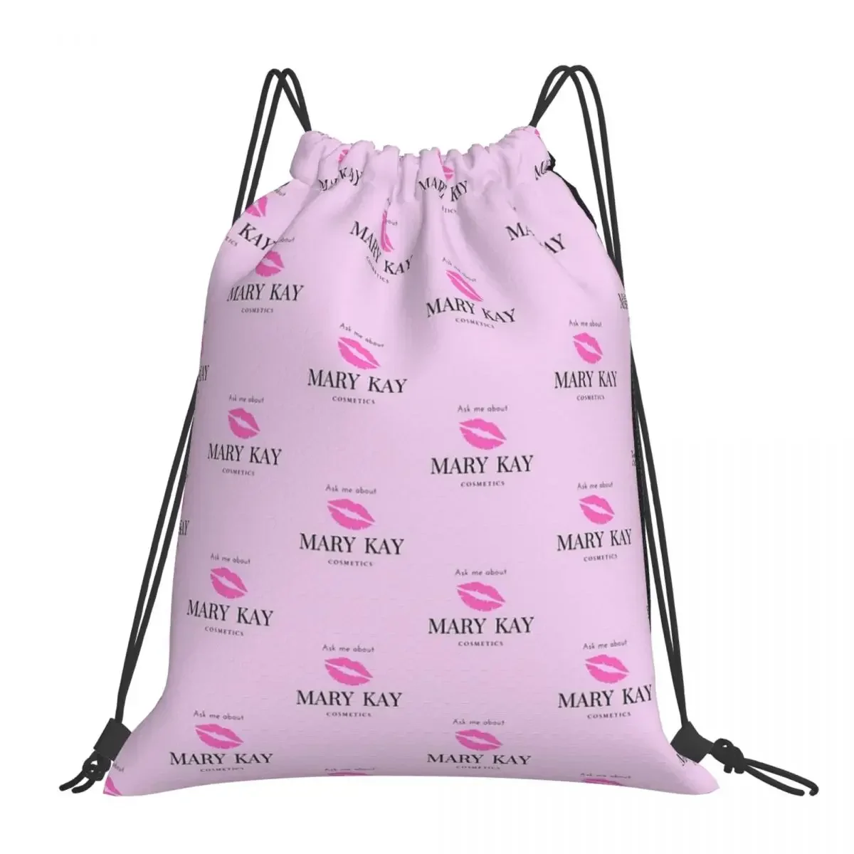 

Ask Me About Mary Kay Cosmetics Backpacks Portable Drawstring Bags Drawstring Bundle Pocket Sports Bag BookBag For Travel School