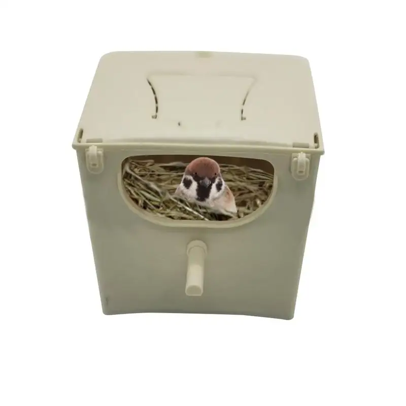 Bird Nest Box Bird Cage Mount Nesting Box Plastic Bird House Breeding Mating Box For Budgie Lovebirds Cockatiel Parrot Parakeet