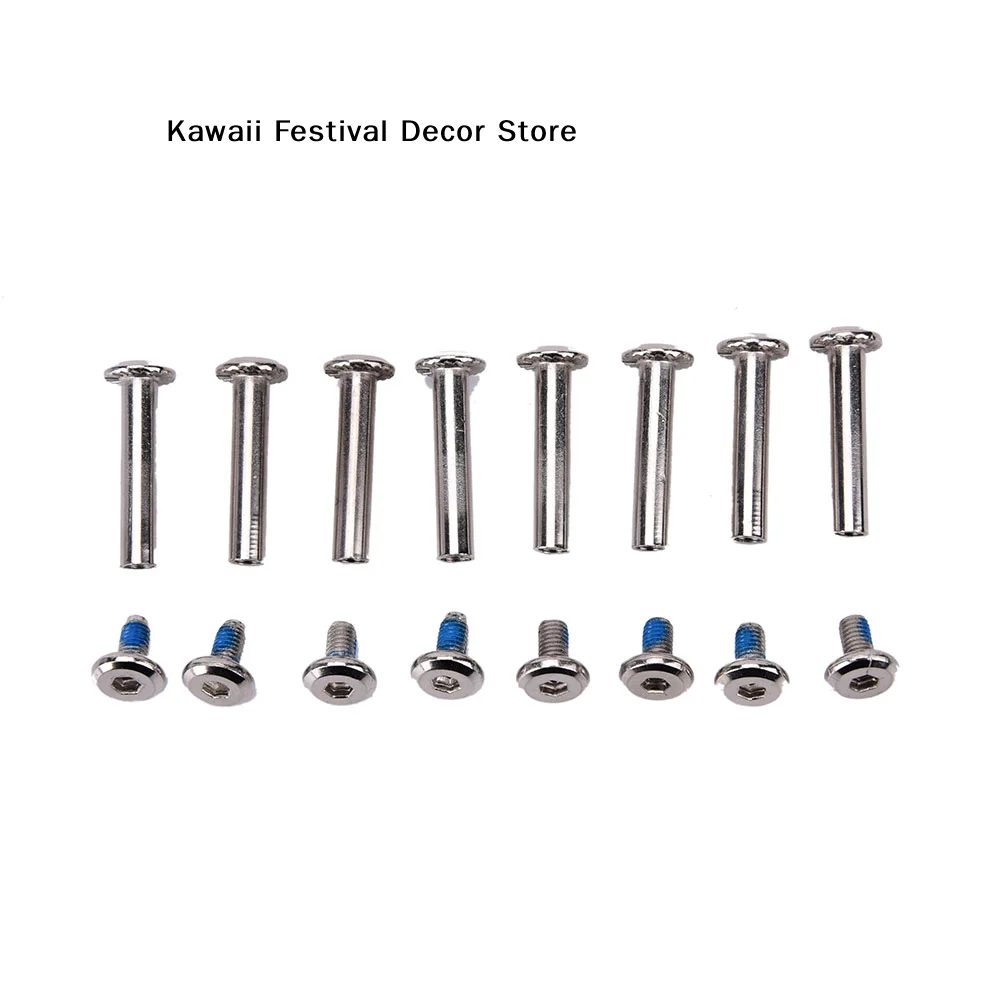 【K】8pcs/set Inline Roller Axles Blades Screws Skate Wheel Bolts For Skate Shoes