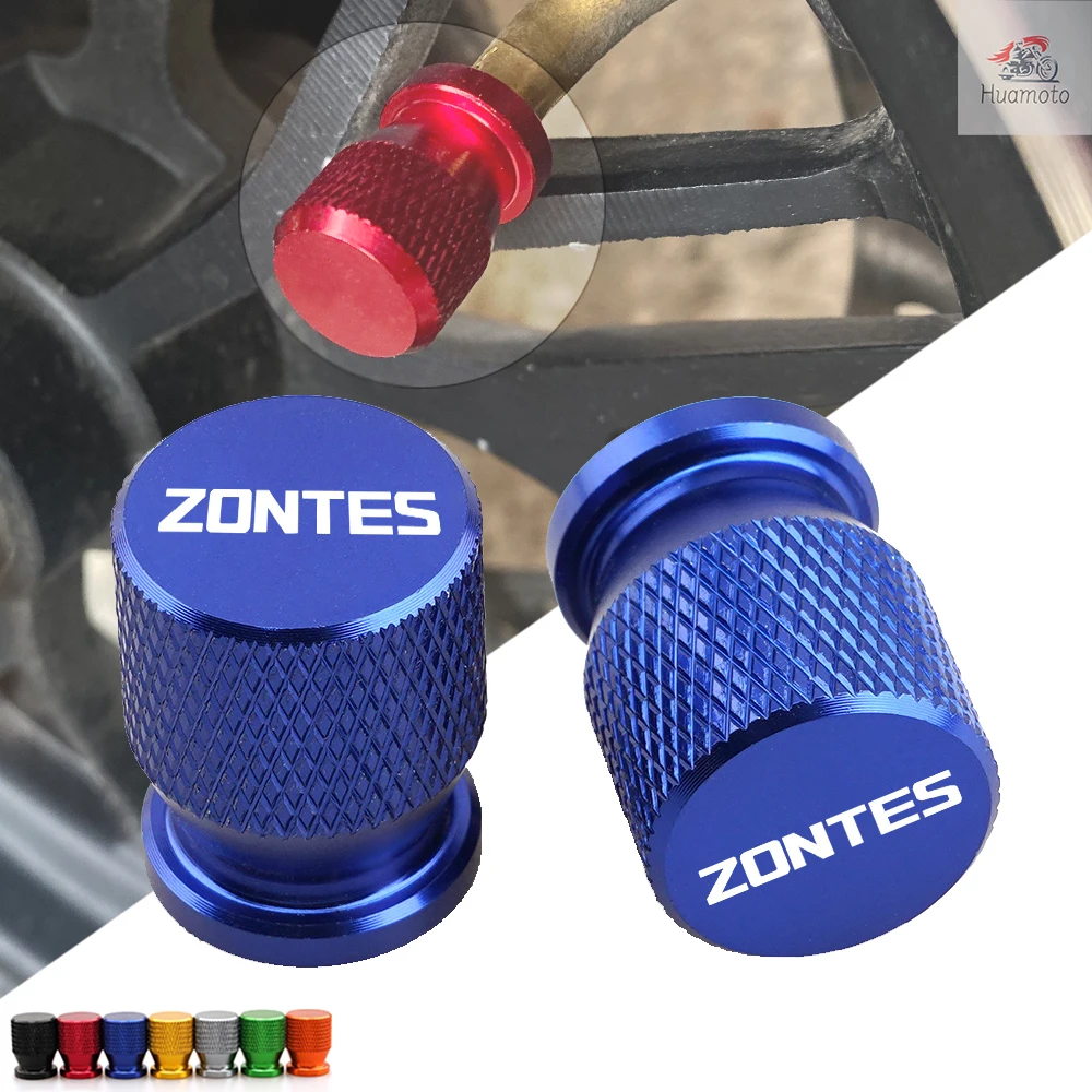 For Zontes ZT310X 310T 310V ZT310R 310R G1 125 ZT125 CNC Aluminum Tyre Valve Cap Wheel Air Port Cover Motorcycle Accessories