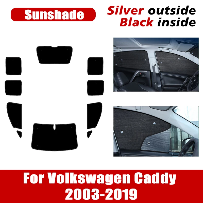 

Sunshades For Volkswagen VW Caddy Mk2 Maxi 2003-2019 2004 Sunshade Auto Anti-UV Window Visor Summer Windshield Car Accessories