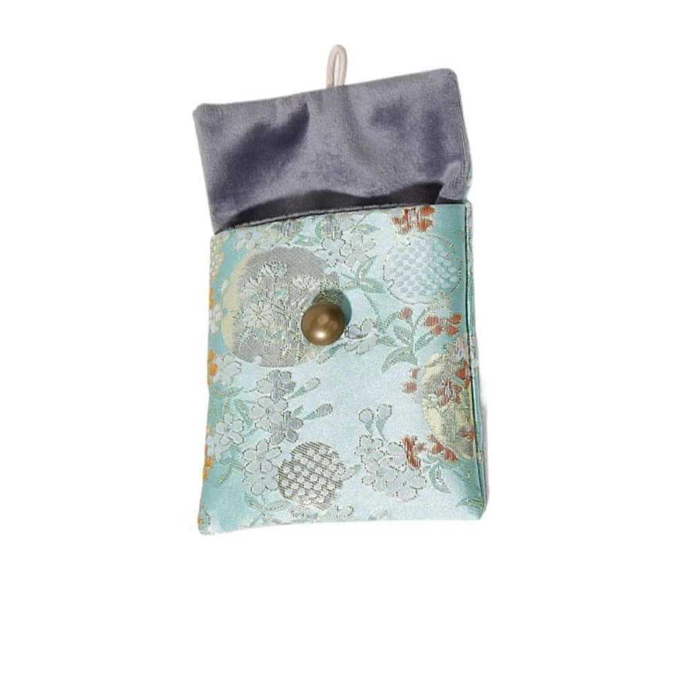 

Сумка для упаковки ювелирных изделий с вышитыми цветами, браслет в китайском стиле, коробка для демонстрации ювелирных изделий, органайзер большой емкости