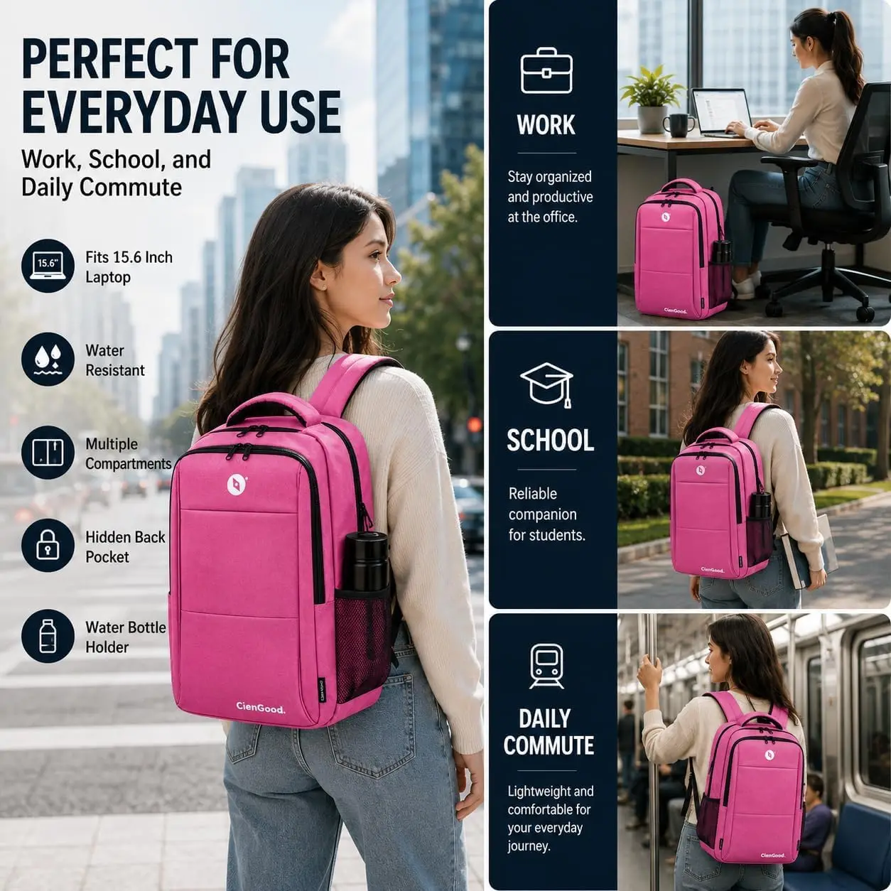 Unisex Multifunctional Laptop Backpack,Unisex Business and Travel Bag,Suitable for Secondary School and University Students