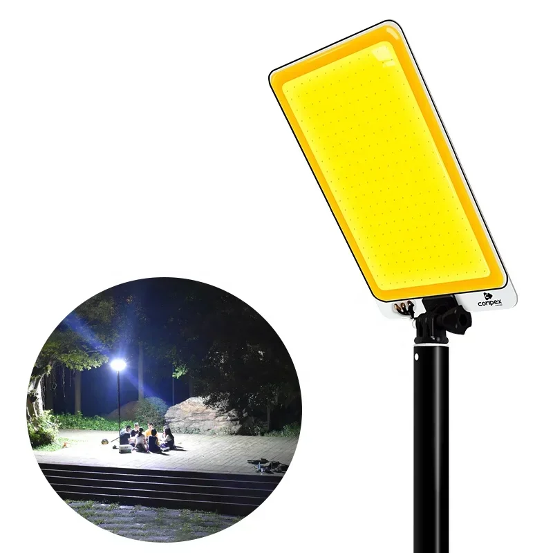 Outdoor DC 12 Volt Dual Colors Multifunction Lamp Portable Telescopic Rod Led Light Lantern Camping Light