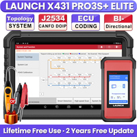 LAUNCH X431 PRO3S+ ELITE SmartLink Car Diagnostic Tools CANFD/DoIP J2534 Program Topology Map ECU Coding Auto OBD OBD2 Scanner
