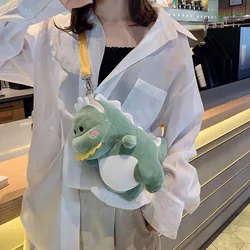 Plush Bag Female Handbag Shoulder Bags Mini Kawaii Backpack Cartoon Cute Girl Satchel Cute Dinosaur Toy Backpacks Crossbody Bag