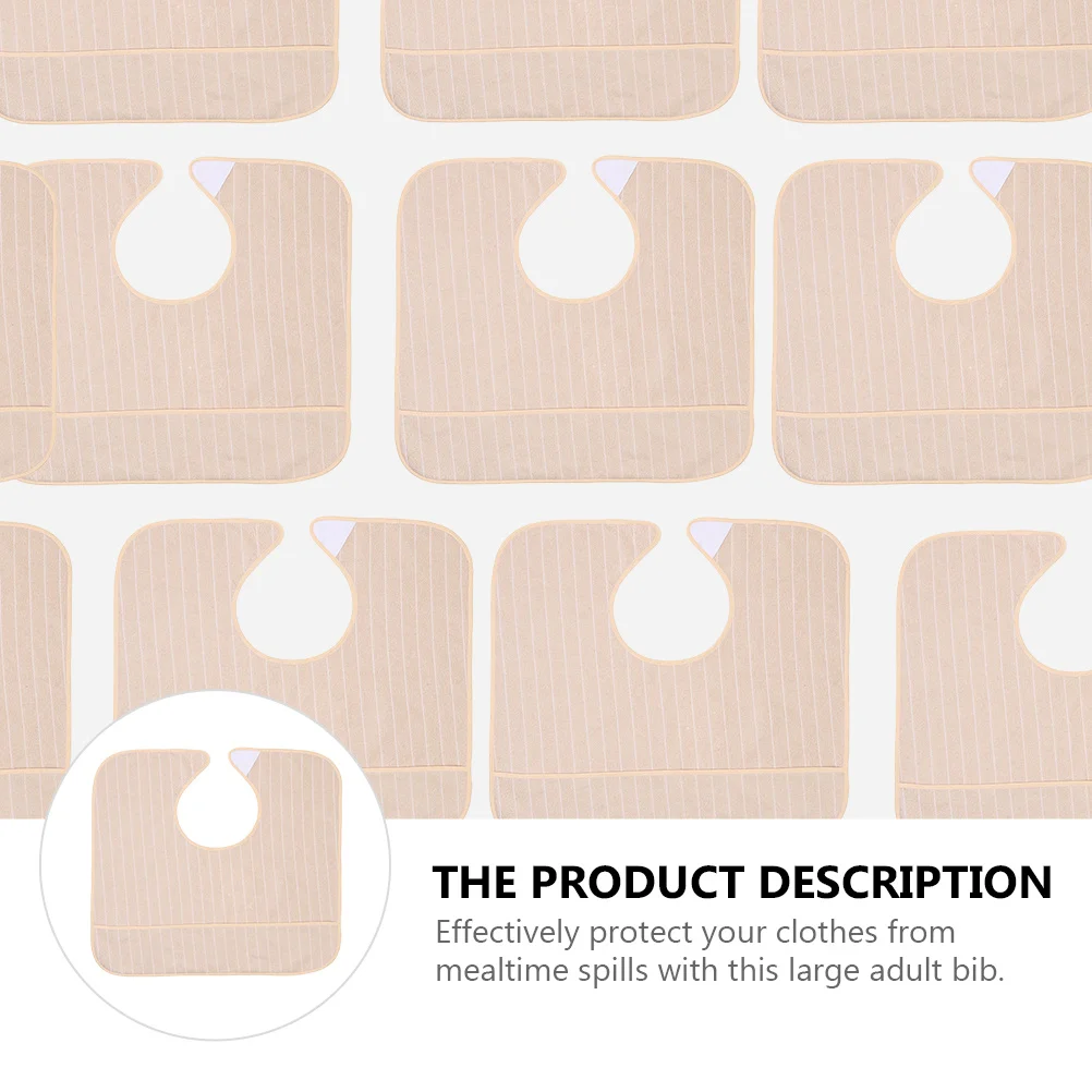 대형 방수 방유 재사용 가능한 성인용 턱받이 노인 식사용 의류 보호대 세탁 가능 식사용 앞치마 노인 남성 여성용