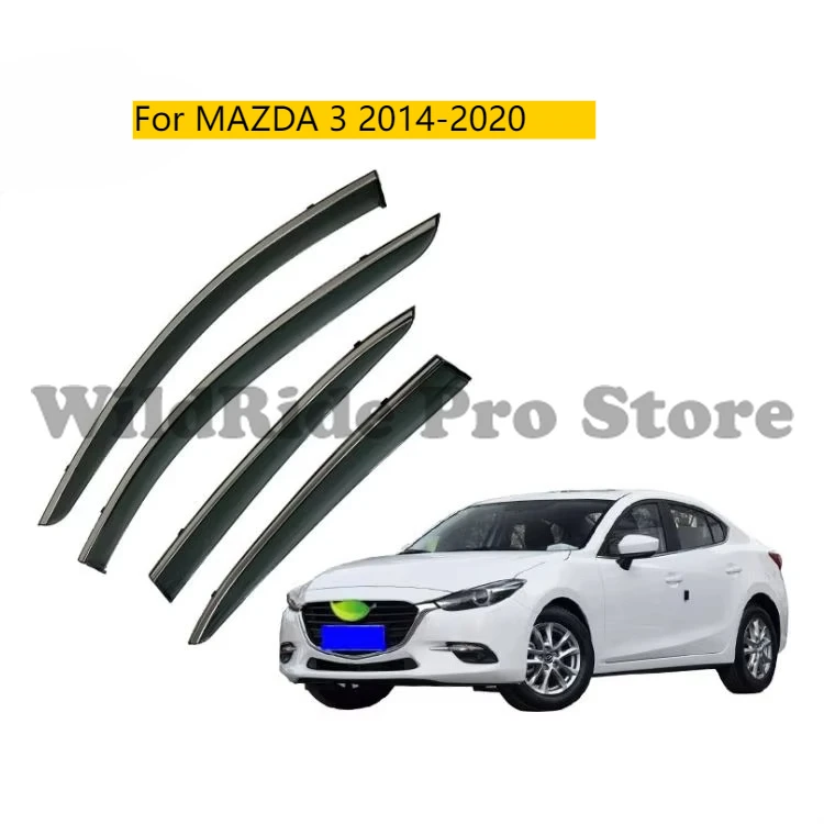 

For MAZDA 3 2014-2020 OEM Hatchback High Quality Injection Deflector PC Window Visor