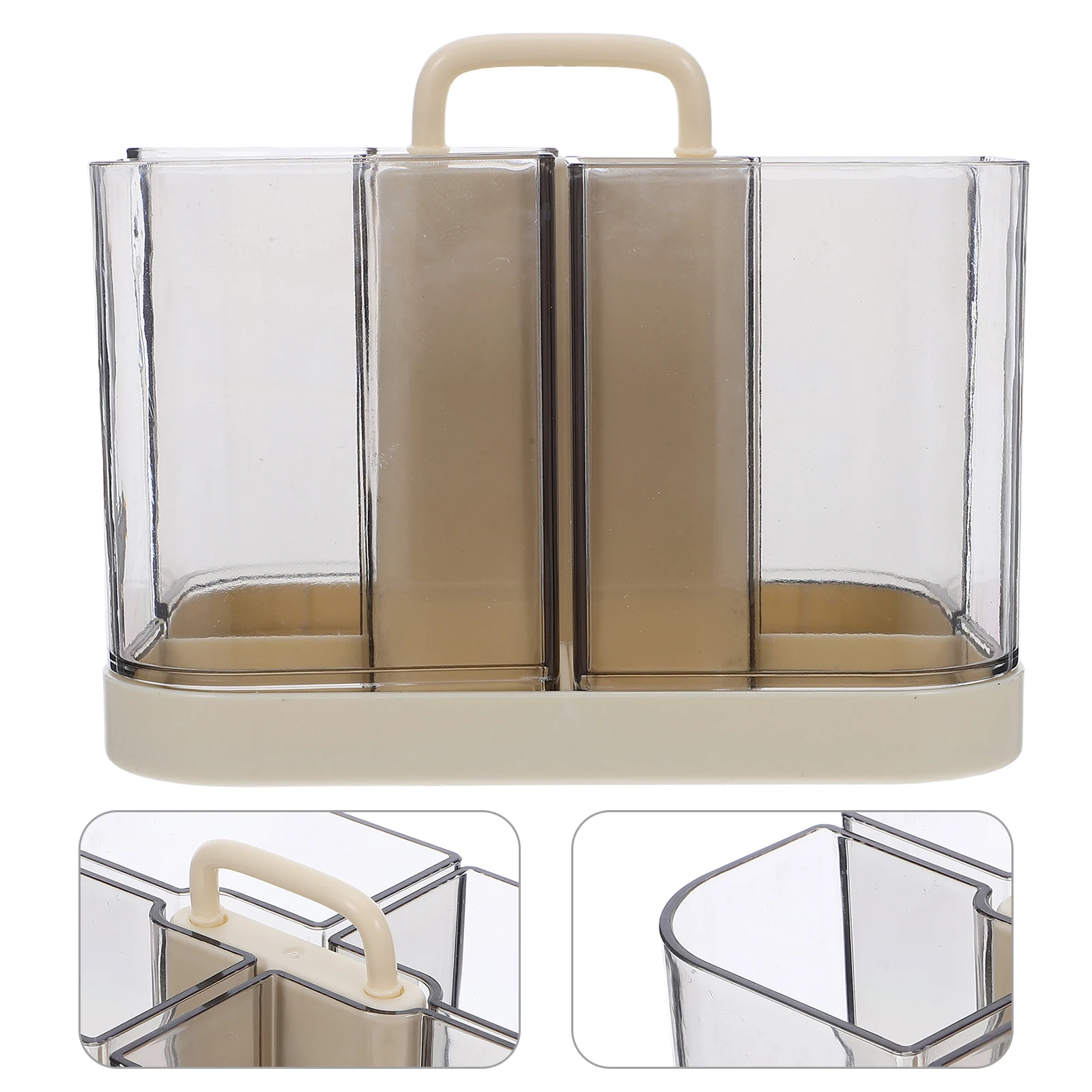 

Multifunctional Desktop Stationery Space Saving Large Capacity Plastic Storage Rack Detachable Portable Pen Holderoffice Desk
