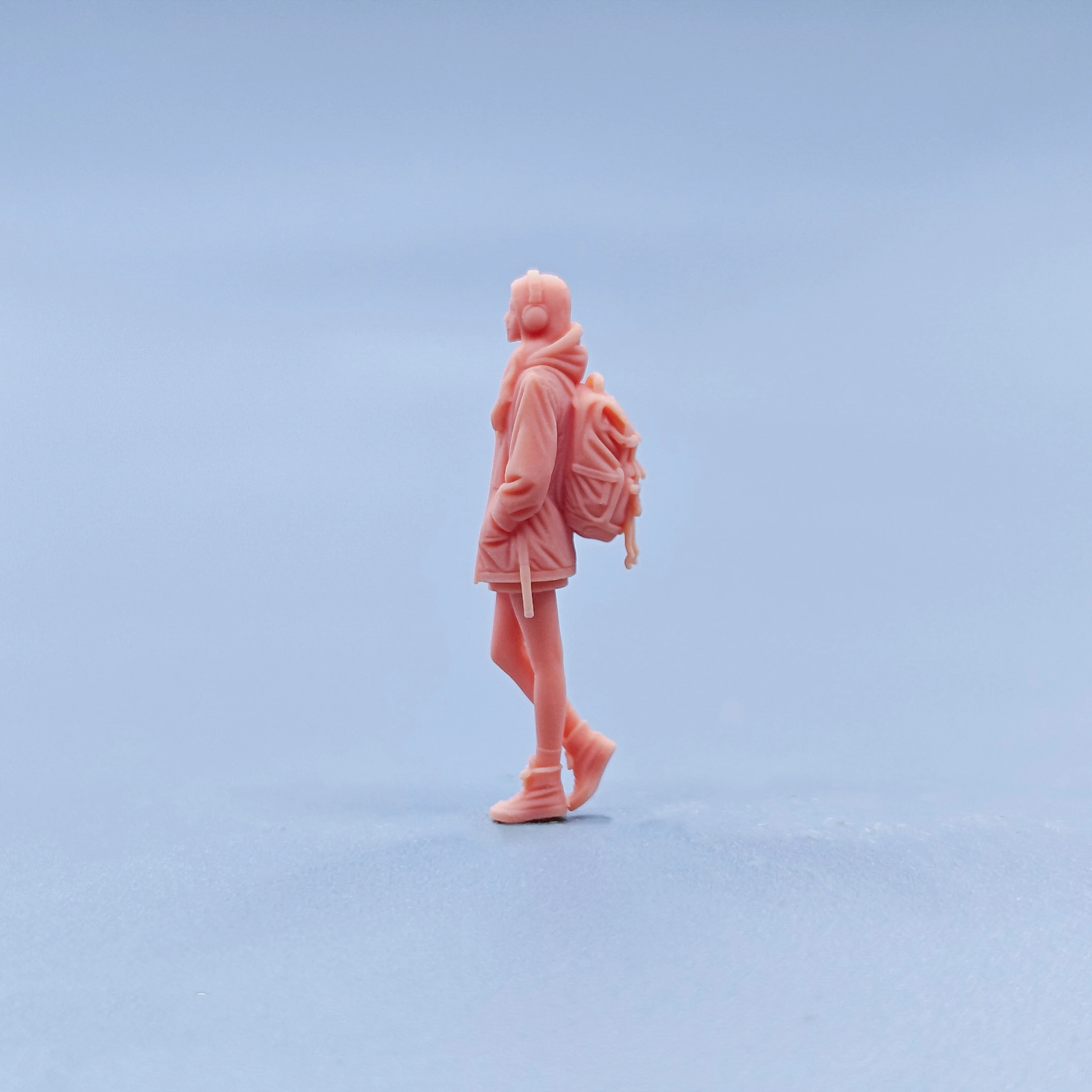 1/64 1/43 تماثيل مقياس نموذج الراتنج سماعة ظهره الجمال غير ملون المنمنمات Diorama رسمت باليد D703 #5