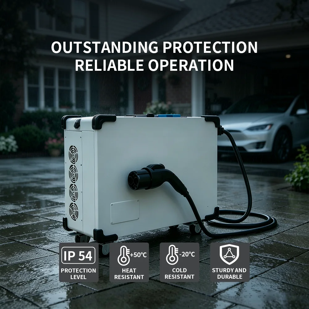 Electway Professional Factory Mobile EV DC Charger Portable EV Fast Charging Station For Electric Car