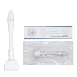 Beauty Derma Stamp Pen 140 Pins Titanium Microneedling Face Stamp Beard Roller For Hair Scalp Skin Care Tools