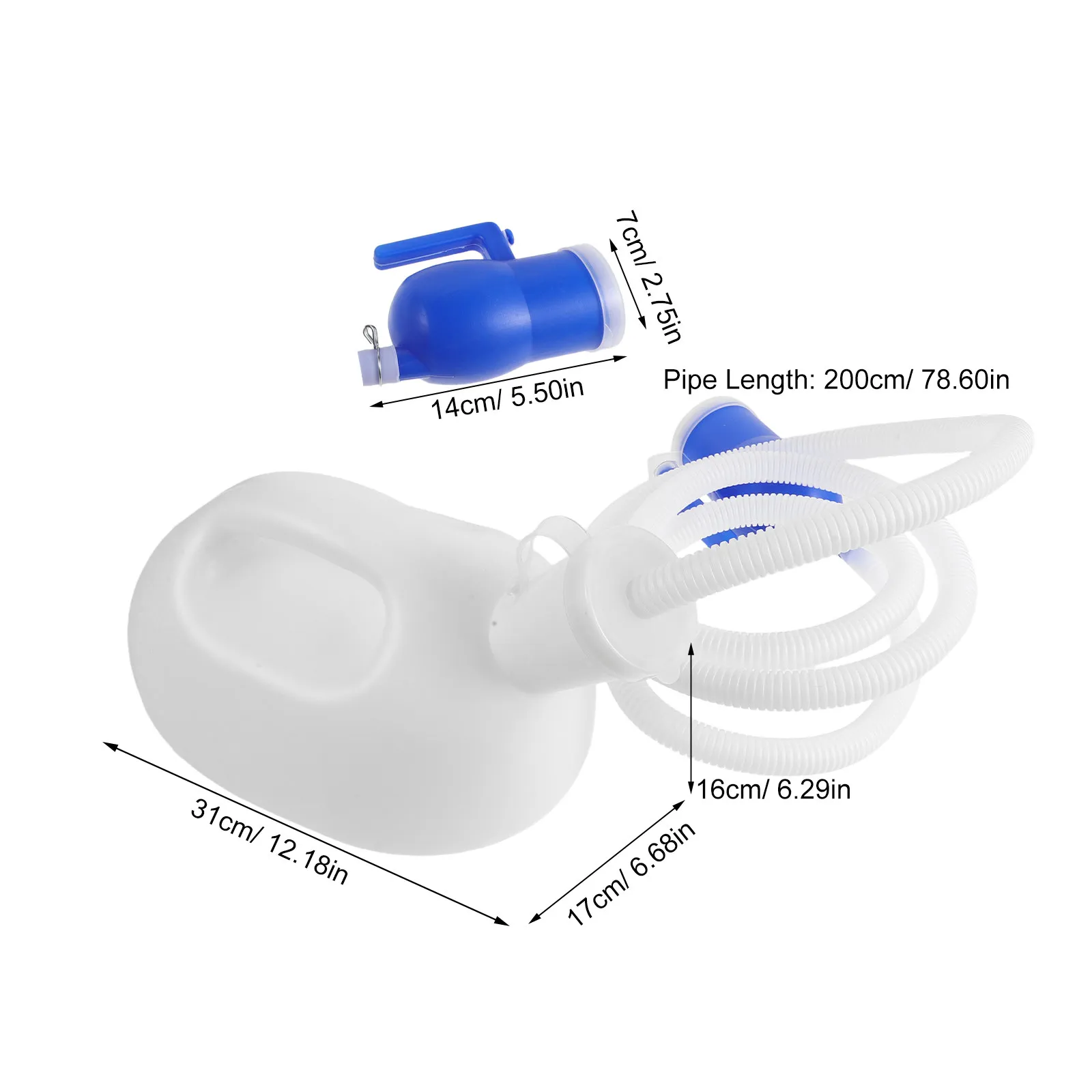3000Ml Men's Urinal Large Capacity Male Spill Proof Portable Bedside Urinal Bottle Hospital Emergency Travel Urinals for Men