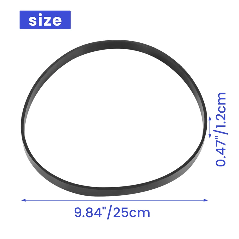 ETRT 2 قطع الفرقة المنشار المطاط الإطارات الفرقة قطع غيار النجارة لعجلة التمرير المنشار الفرقة 10 بوصة #6