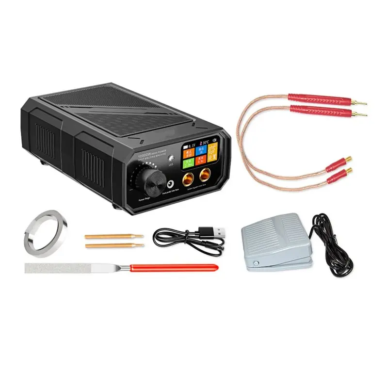 

Портативный аппарат для точечной сварки M09K Dual Pulse 10000 Вт, на батарейках, с ЖК-экраном, для сварки полос толщиной 0,1-0,3 мм