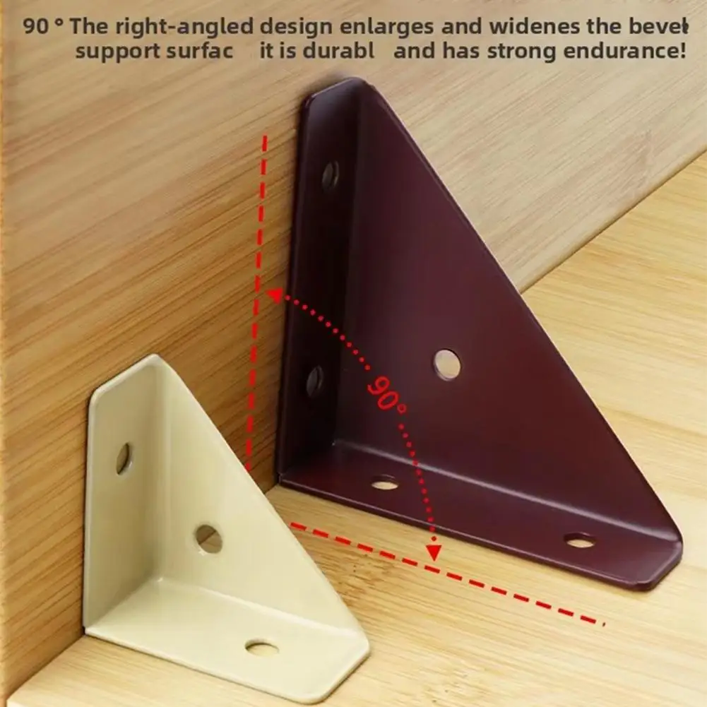 90 Degree L Shape Angle Bracket Three-sided Corner Urniture Corner Brace Cabinet Table Chair Reinforcement Hardware Accessories