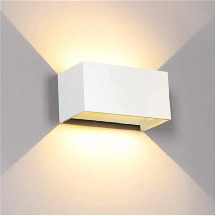 Imagem -05 - Lâmpada de Parede Led para Interior e Exterior Luz de Parede de Alumínio Cubo Montado na Superfície para Jardim ou Varanda à Prova Dágua Ip65