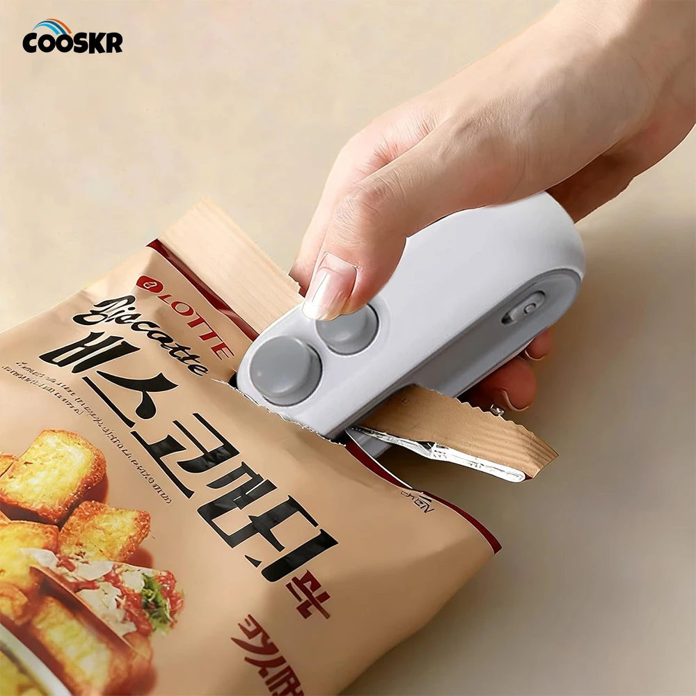 

Мини-запайщик термопакетов, машина для запечатывания пластиковых пакетов для пищевых продуктов, ручной упаковщик, портативная машина для термосварки, машина для запечатывания пакетов 2 в 1, упаковщик пакетов