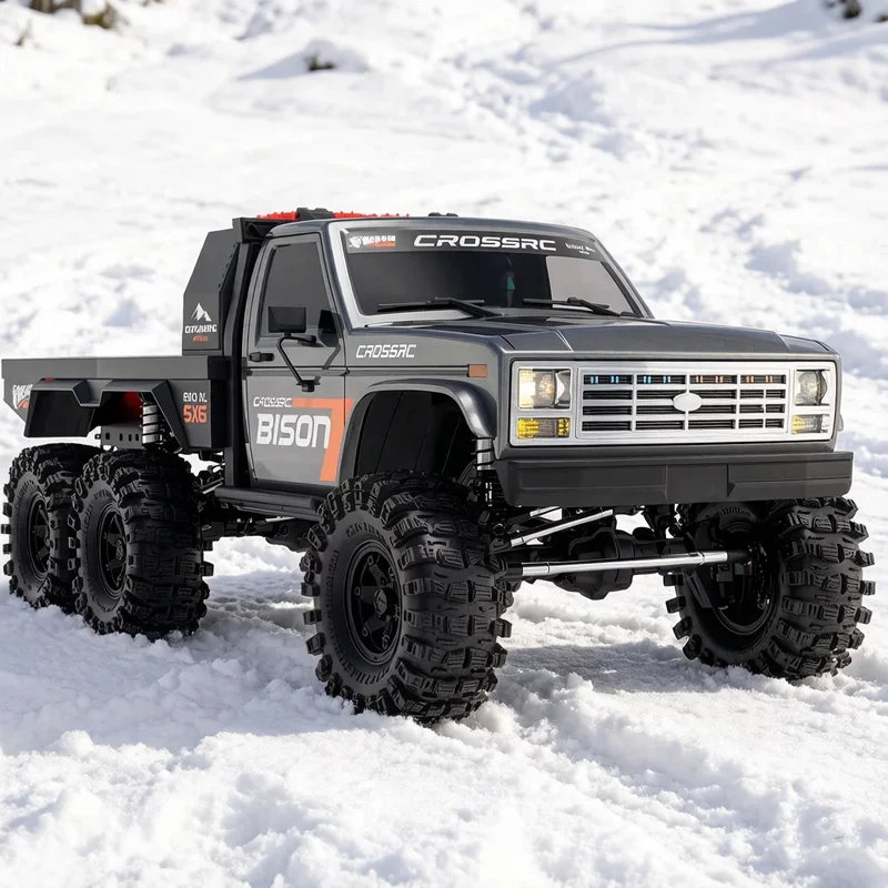 

CROSSRC 1/8 EMO XL 6x6 Big Bison RC Электрический радиоуправляемый внедорожник 6WD с имитацией 6x6, модель для скалолазания, RTR, подарок для мальчиков