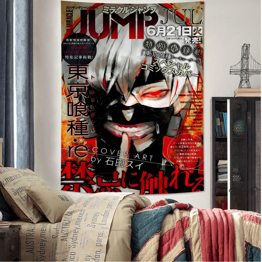 Anime Tokyo Ghoul Anime Tapestry Art Science Fiction Room Home Decor Wall Art Decor