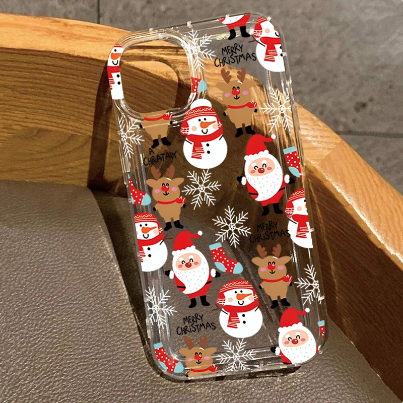Christmas Santa Gingerbread Man Phone Case for Samsung Galaxy S26 Plus S25 S24 Ultra S23 S21 FE S22 A15 A54 A55 A54 A35 Cover