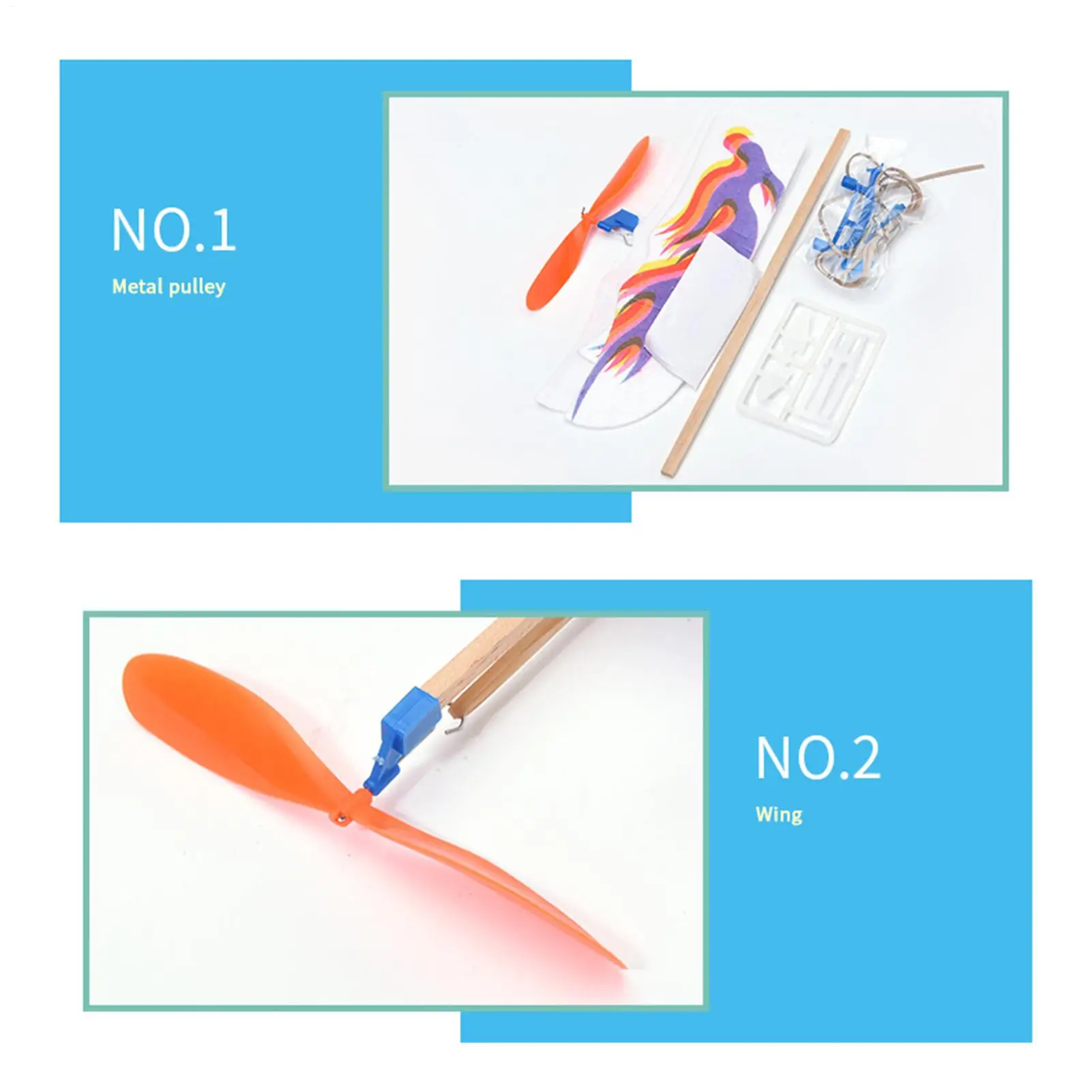 

Rubber Band Powered Airplane Hand Launch Throwing Glider Planes Toy For Outdoor Camping Beach Backyard Birthday Party Favor
