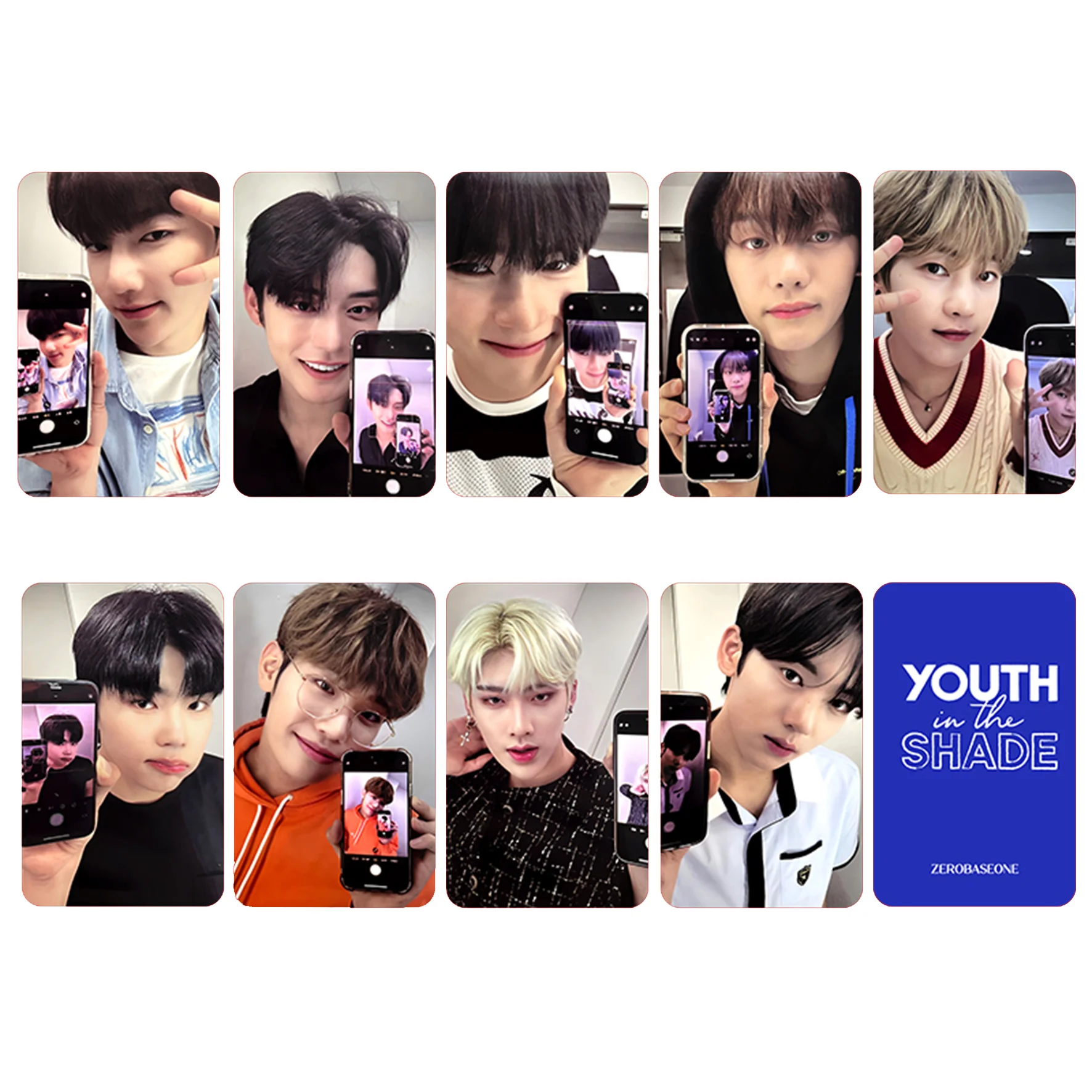 KPOP ZB1 Album YOUTH IN THE SHADE Photocards ZEROBASEONE K4 Pre-Sale Gift LOMO Cards Ricky ZhangHao Personal Cards Fans Gifts