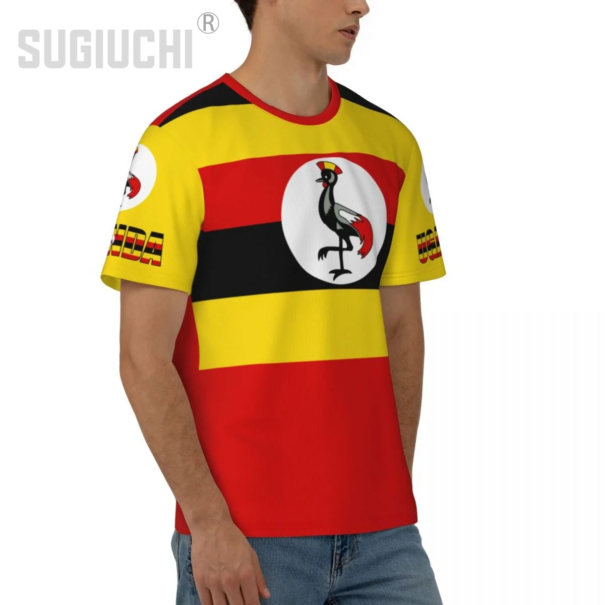 Unisex Nation T-shirt Uganda Flag Ugandans T-shirts jersey For Men Women Soccer Football Fans Gifts Custom clothes tee