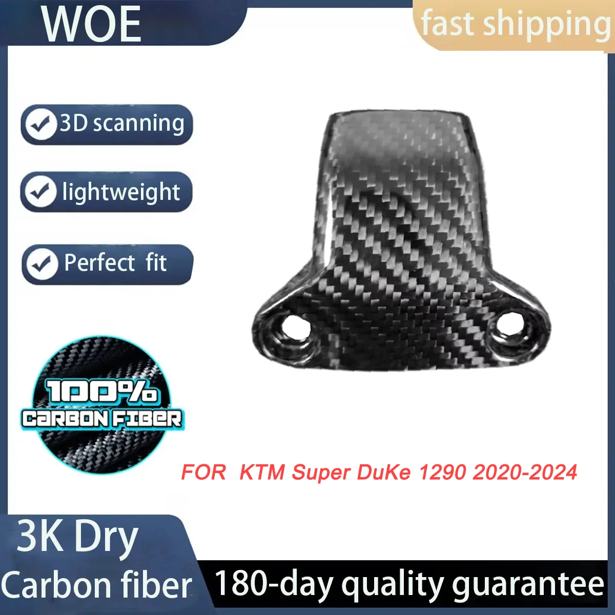 

Для KTM 1290 Super Duke 2020 2021 2022 2023 2024 3K 100% сухое углеродное волокно, аксессуары для мотоциклов, крышка прибора, комплект обтекателя