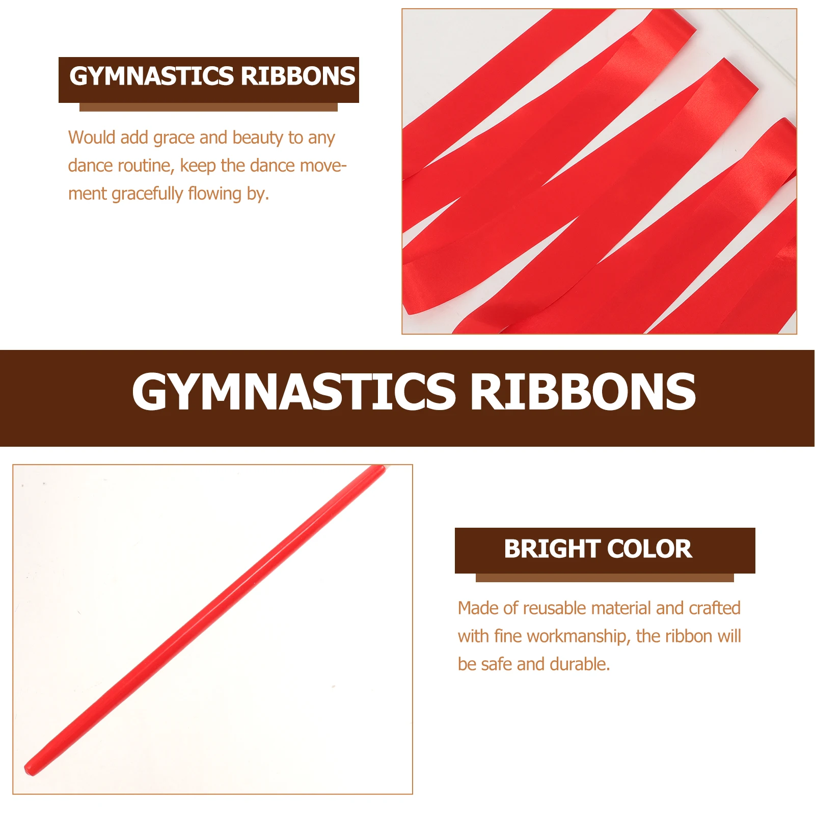 

6 Pcs Ribbon Dance Props Ribbons for Dancing Gymnastics Streamer Rhythmic
