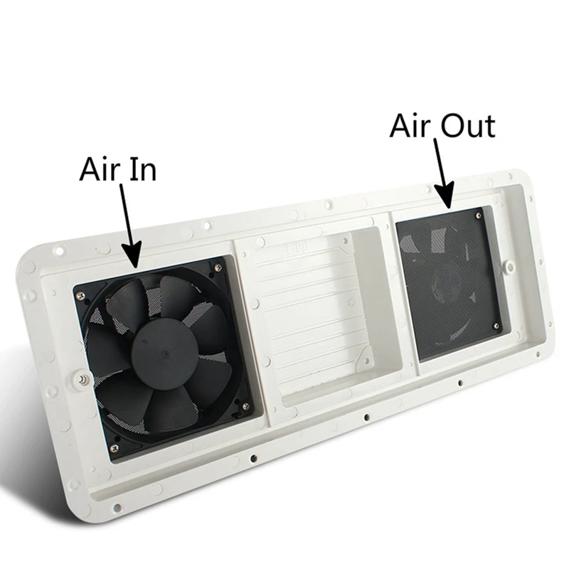 RV Side-Mounted Air Outlet Cover RV Radiator Exhaust Fan RV Dust-Proof Vents For RV Trailers Caravans Campers,3Pcs