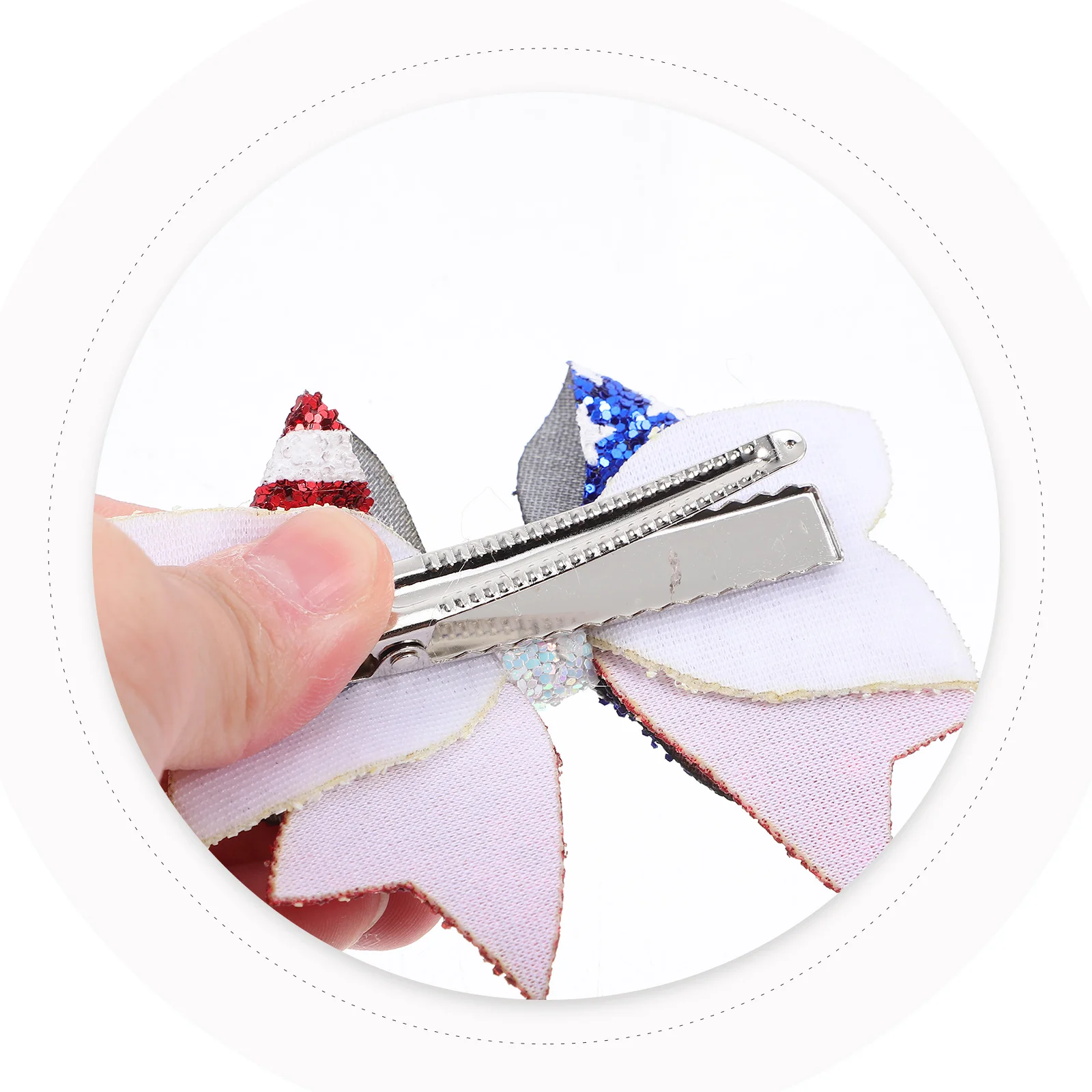 

2 шт. заколки для волос с бантом из американского флага, аксессуары для волос для девочек, 4 июля, праздник Дня независимости, патриотическая заколка