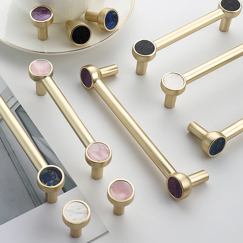 

Handles Drawer Cabinet Furniture Kitchen Handles for Cabinet Knob Door Drawer Kitchen Knob Zinc Alloy Single Hole Double Hole