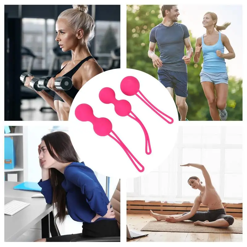 3pcs Pelvic Floor Trainer Adjustable Resistance Postpartum Recovery Yoga Fitness Equipment Recovery Exercise Equipment