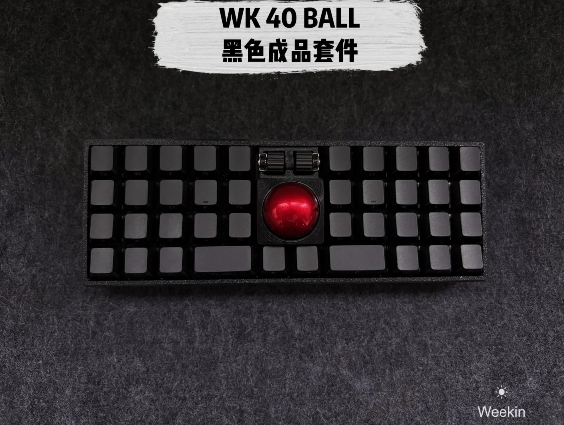 Weekin WK 40-шаровая механическая клавиатура, проводная PMW3360 RP2040, флакон с поддержкой, одномодовая клавиатура с 2 роликами, RGB в подарок