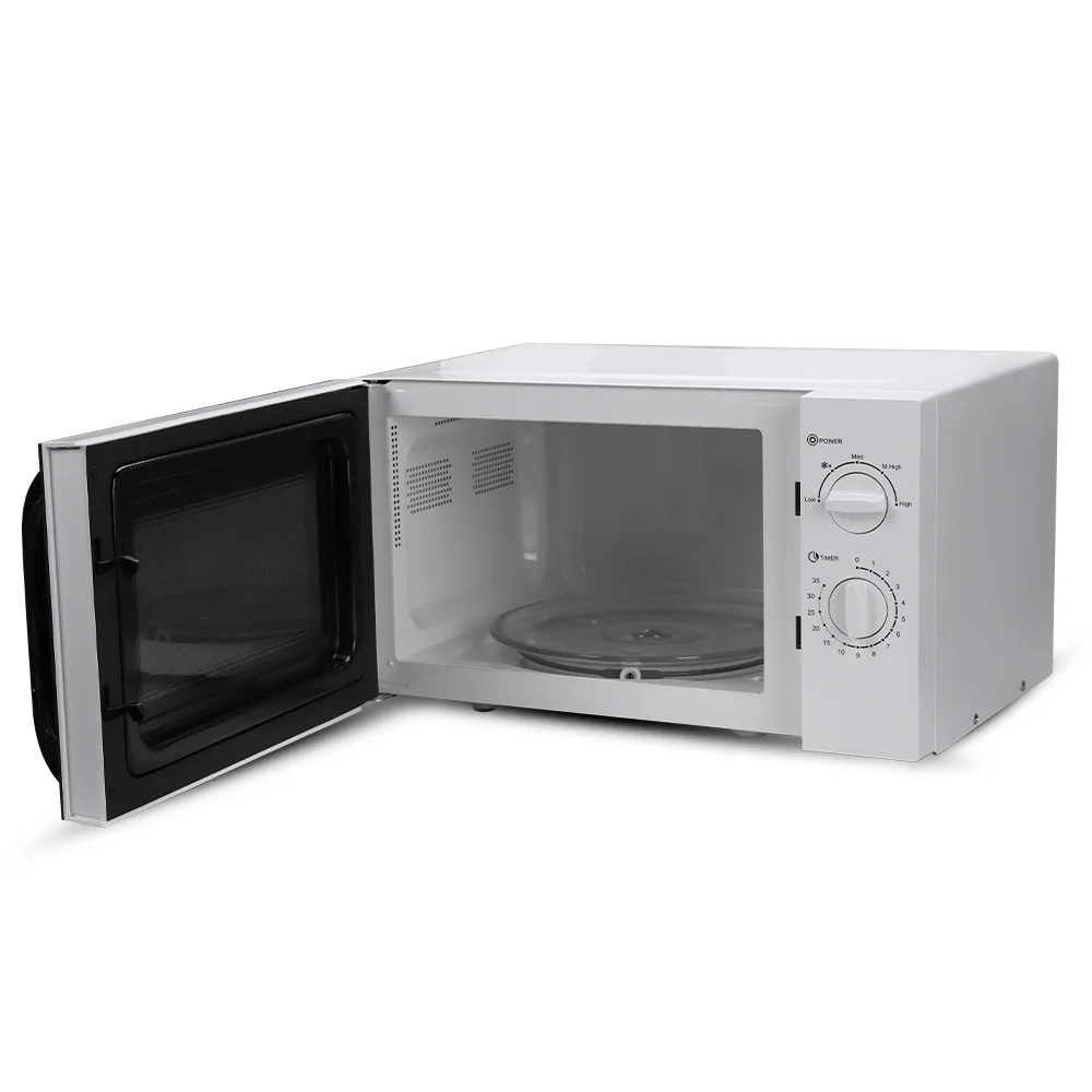 800W Microwave oven Household Quick Light Wave Turntable Visual Microwave oven 23L Fast Multi-stage Cooking White