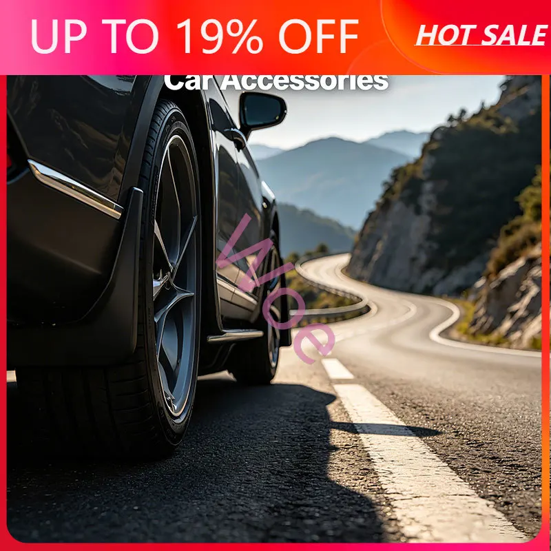 Woe Mud Flaps for Changan Qiyuan A06 2026 ABS Splash Guard Fender Protector Exterior Mudguard Accessories 4 Pcs Black Set