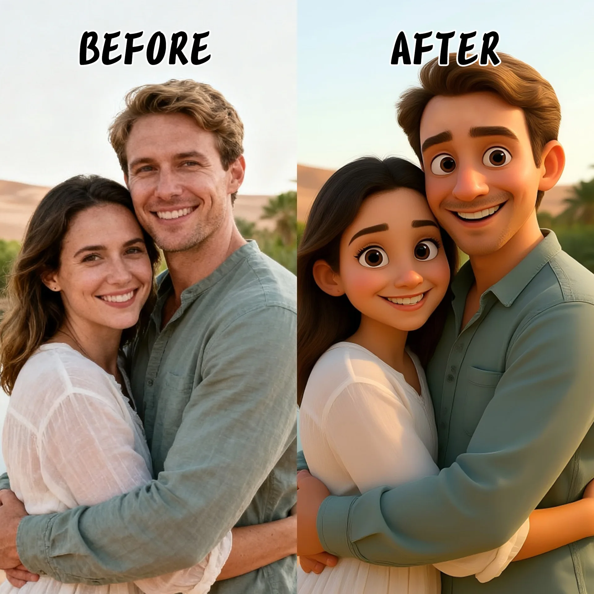 Personalized Pixar Style LED Night Light Custom AI Anime Cartoon Portrait Lamp Valentine Day Atmosphere Decor Creative Souvenir