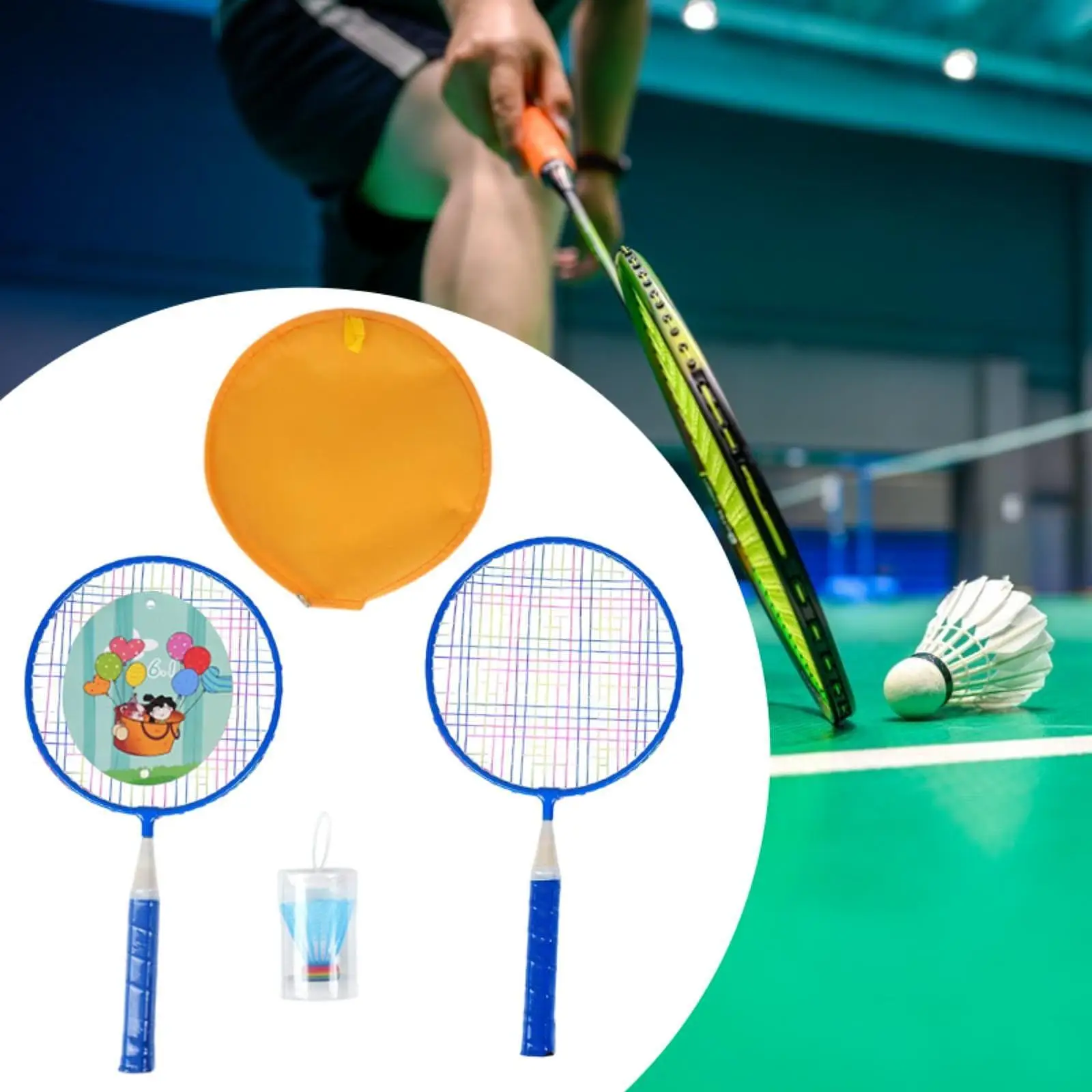 

Children Badminton Racket Set Professional Lightweight Sport Toy with Shuttlecock for Indoor Outdoor Family Game
