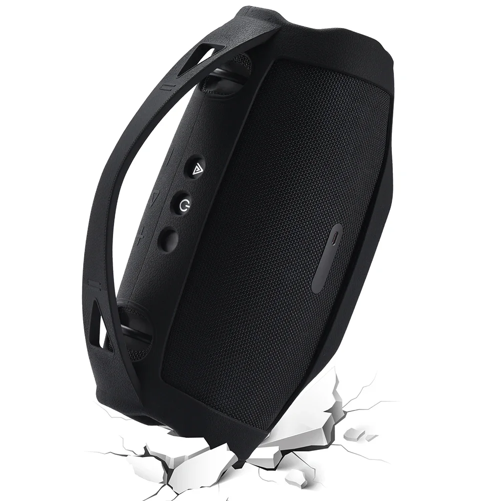 Silicone Cover Case for JBL Xtreme 4 Portable BT Speaker Shockproof Speaker Protective Cover with Handle Portable Travel Case