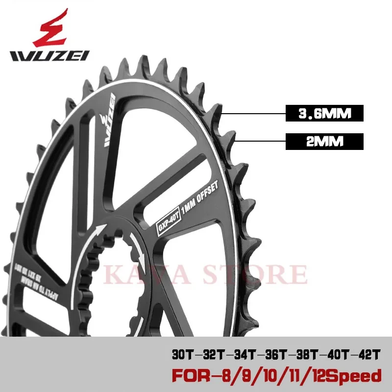 WUZEI MTB Bike Mountain Bike 30T/32T/34T/36T/38T/40T Crown bicycle chainring X9 XX1 X0 X01 Crankset Bike Part