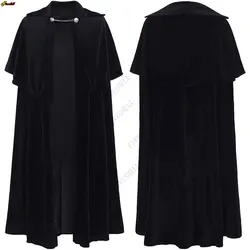 Cosplay średniowieczne, renesans wojownik król strażnik Maxi Cloak Lord Retro gotycki rycerz kostium sceniczny ksiądz trencz peleryna dla mężczyzn