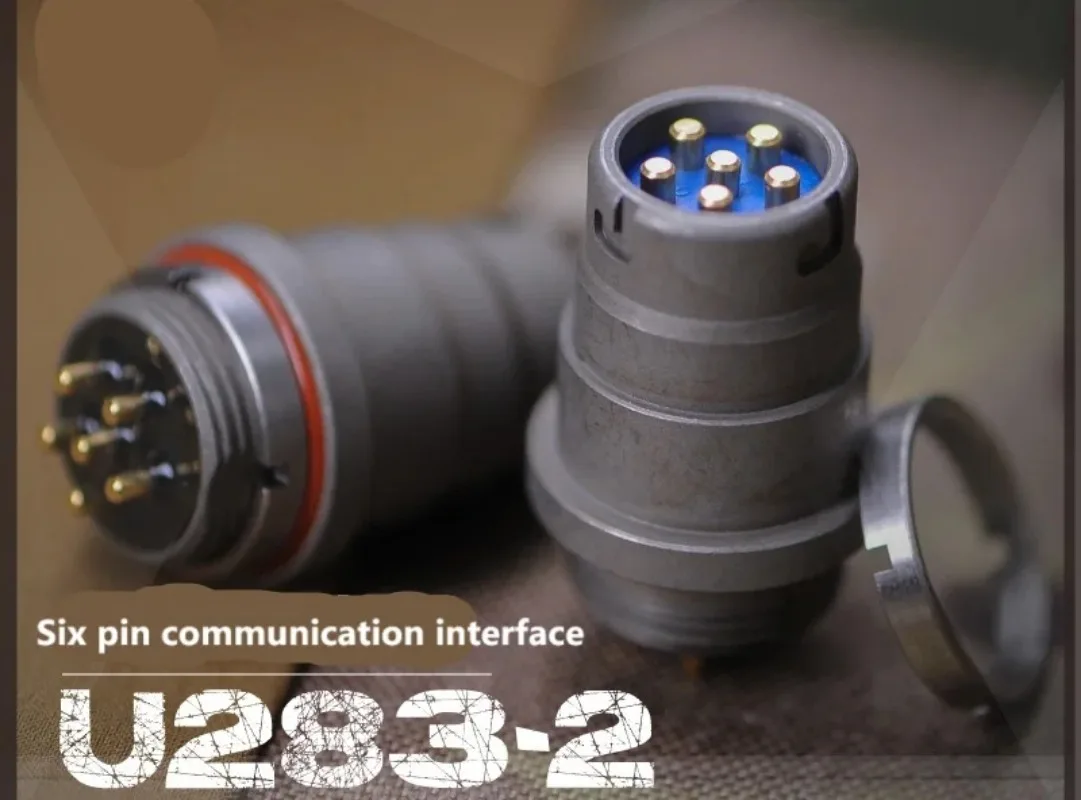 U-283/2 Military 6Pin Female Audio Socket Connector Fit for AN/PRC-152 PRC-117G Radio