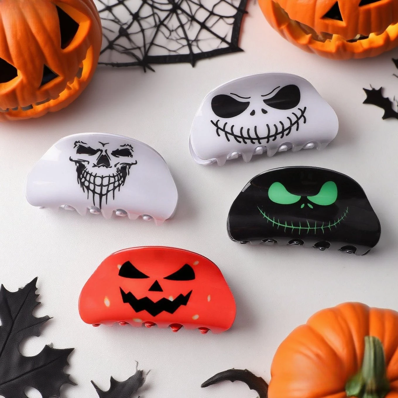 

New Halloween Horror Pumpkin Ghost Face Hair Claw Creative Gift Claw Clip Fashion Crab Hair Clip Hair Accessories for Women Girl