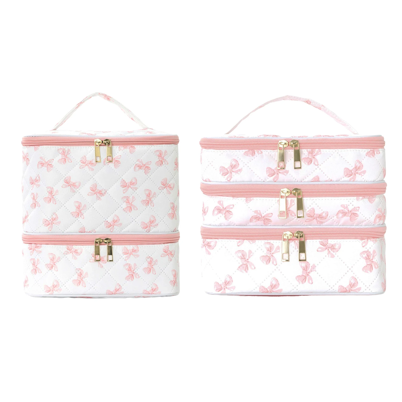 

Двухслойная дорожная косметичка большой вместимости, несессер для женщин, органайзер для путешествий