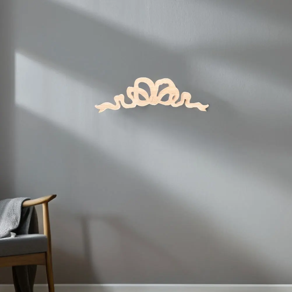 Apliques de madera tallada de estilo europeo, muebles decorativos para puertas de armarios, apliques de pared, decoración, 2 uds.
